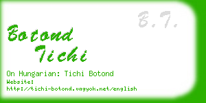 botond tichi business card